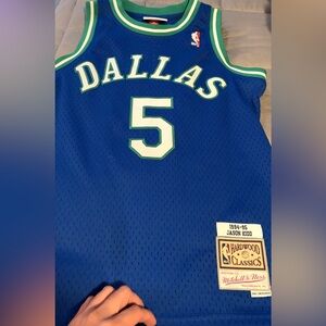 Dallas Blue Basketball Jersey Jason kidd
